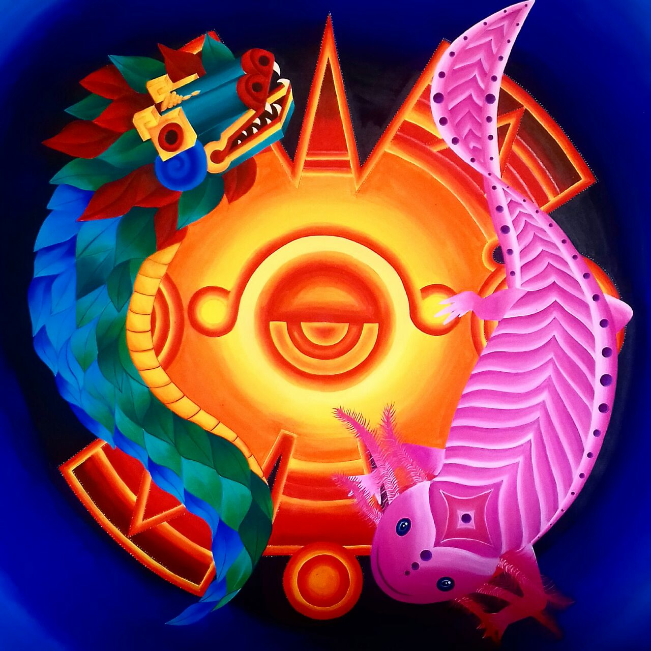 Arte contemporáneo - "AXOLOTL-AJOLOTE"