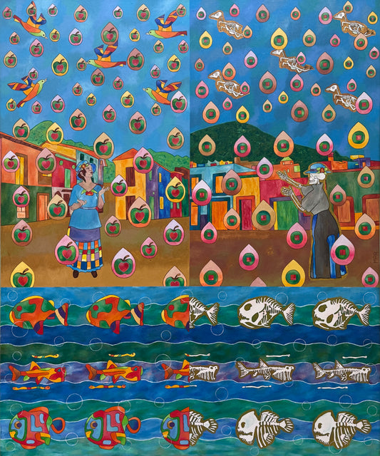 Obra de arte original - Entre la vida y la muerte