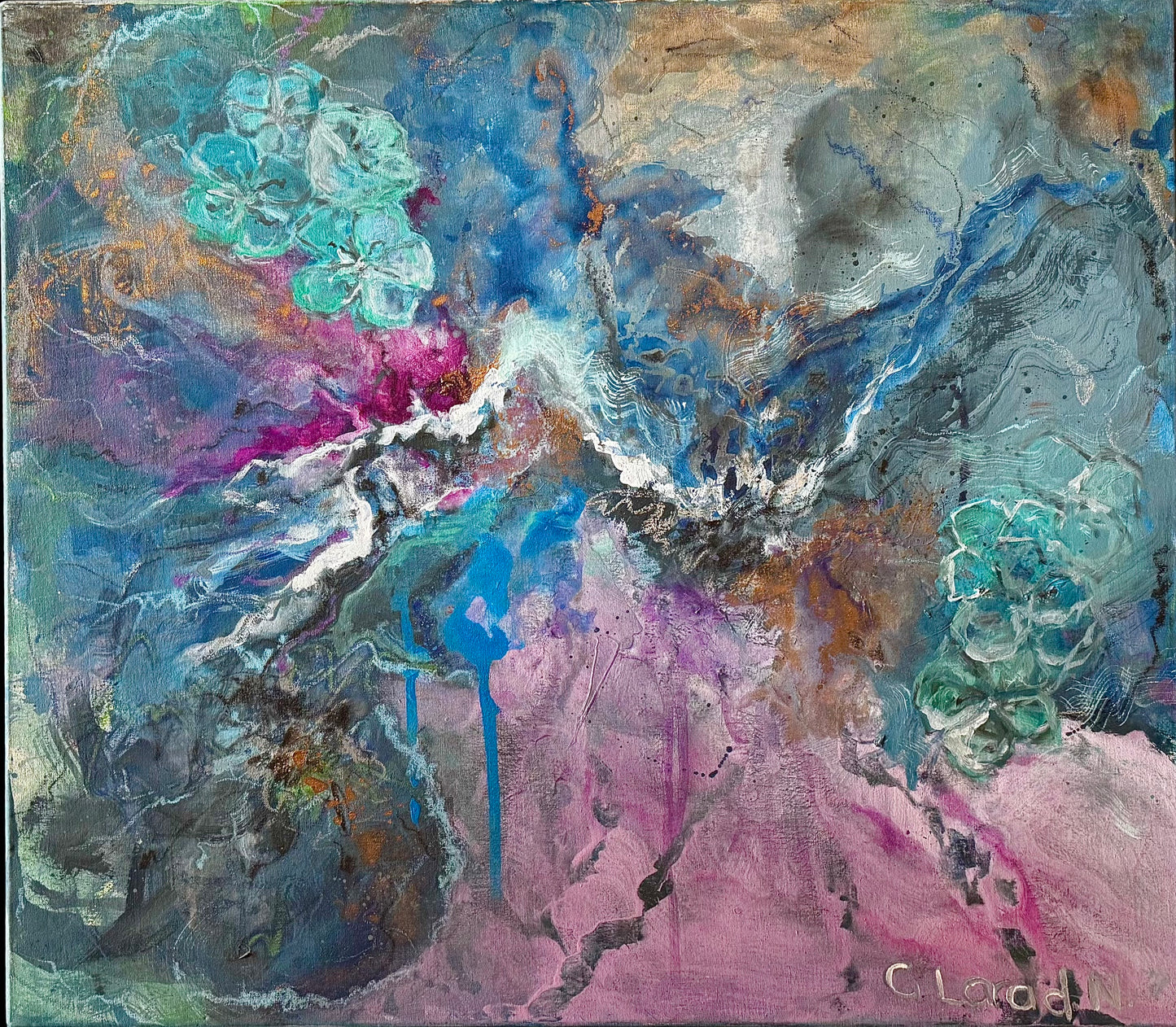 Obra de Arte Original - Abrazo Azul