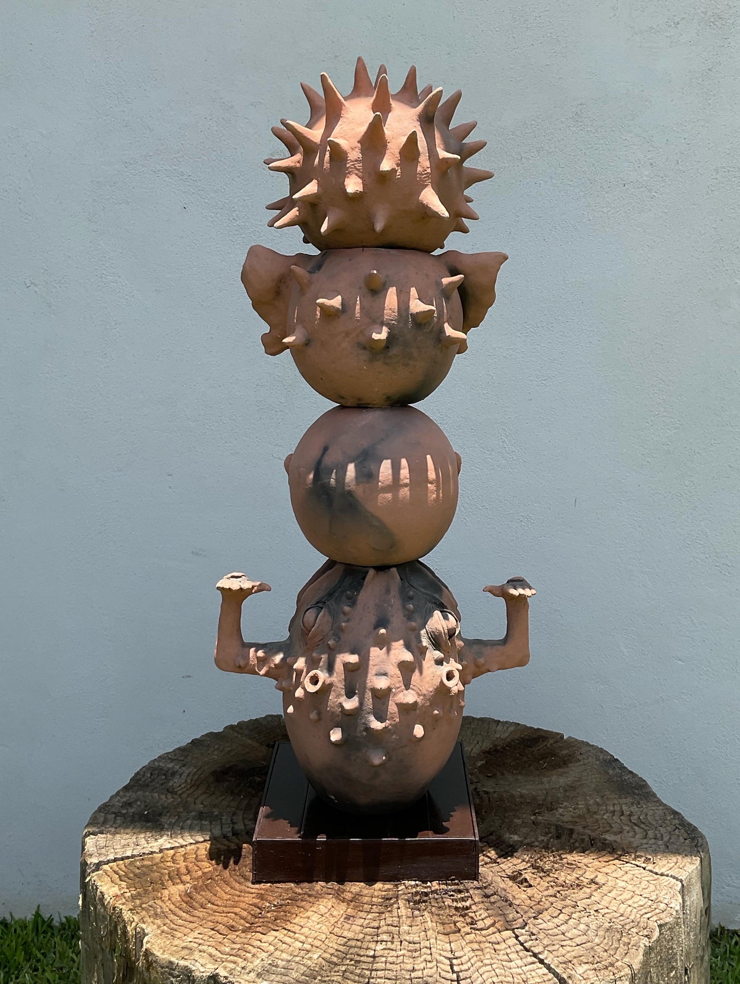 Escultura Cerámica - Totem Barro Rojo