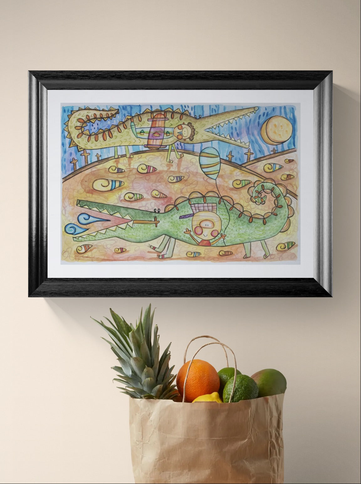 Obra de Arte Original - Juegos de Cocodrilos