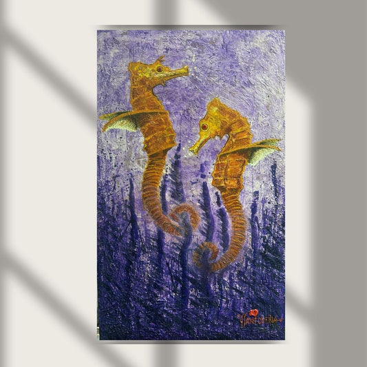 SEA HOURSES IN PURPLE