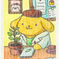 Pompompurin Biólogo Kawaii en Acuarela | Cute Scientist Dog Art | Ilustración Original | 9.5x13 cm