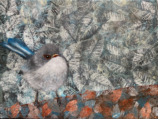 Blanco y azul