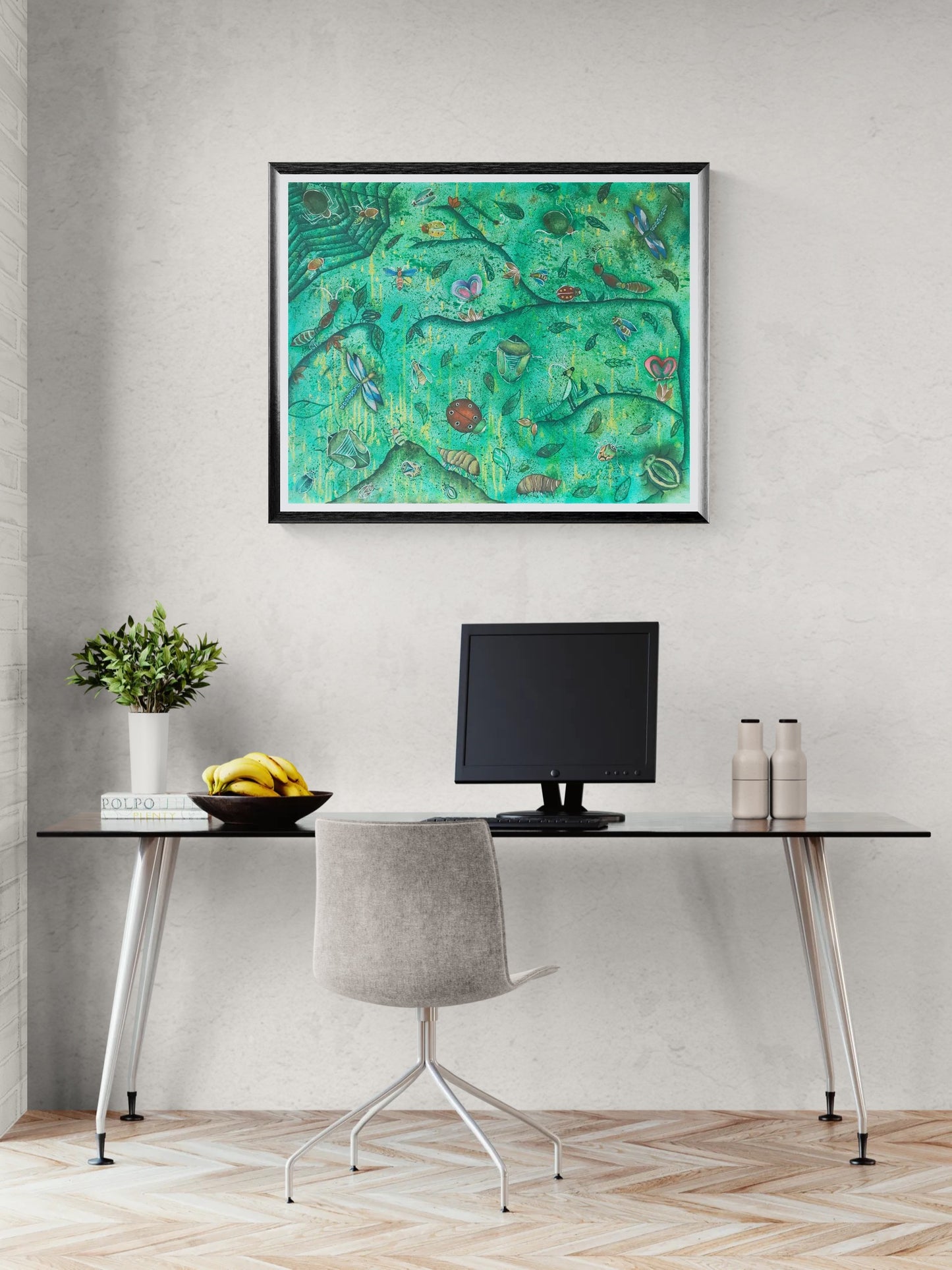Obra de Arte Original - El Mundo de los Insectos