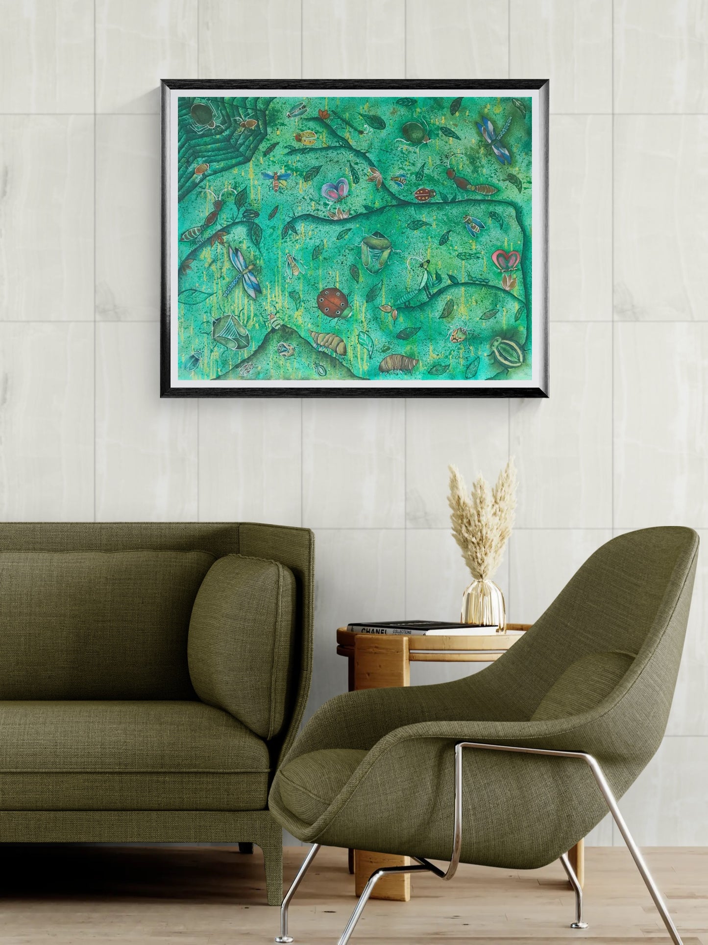 Obra de Arte Original - El Mundo de los Insectos