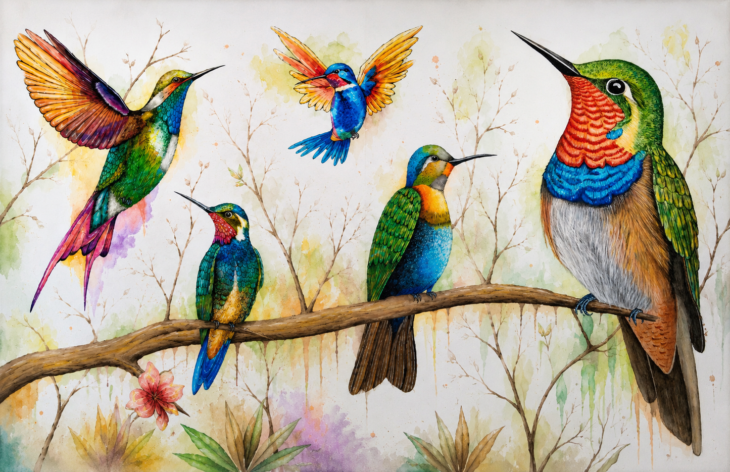 Familia de colibríes
