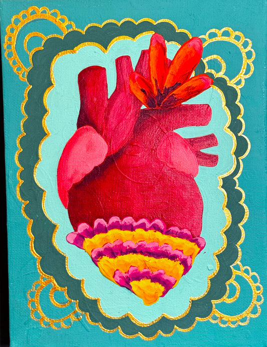 Corazón piñata