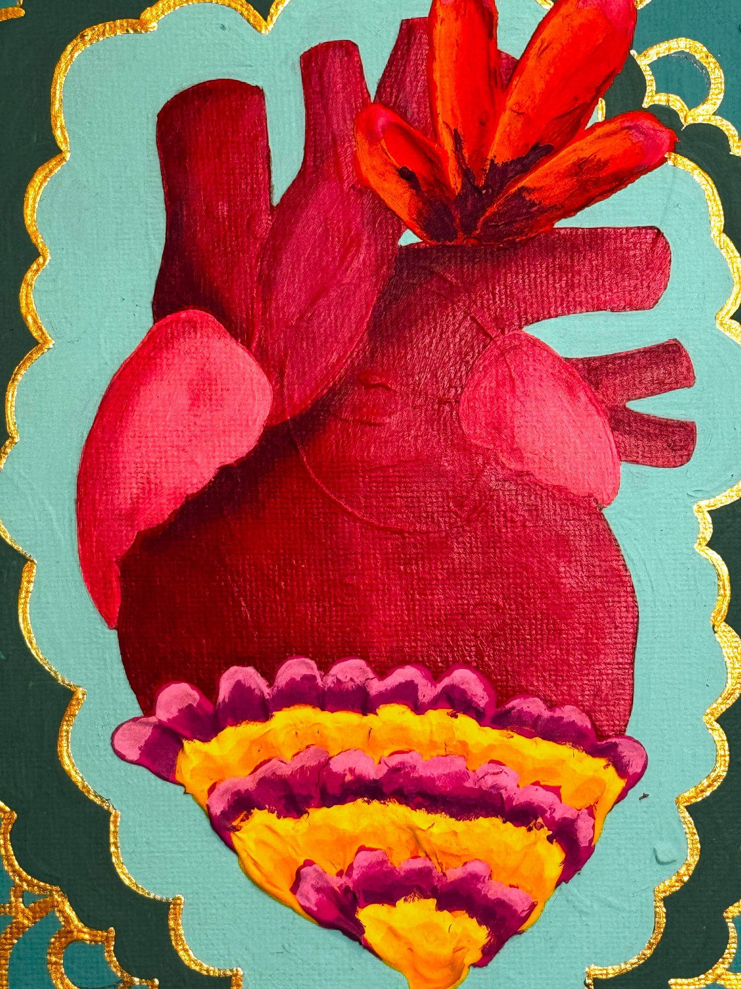 Corazón piñata