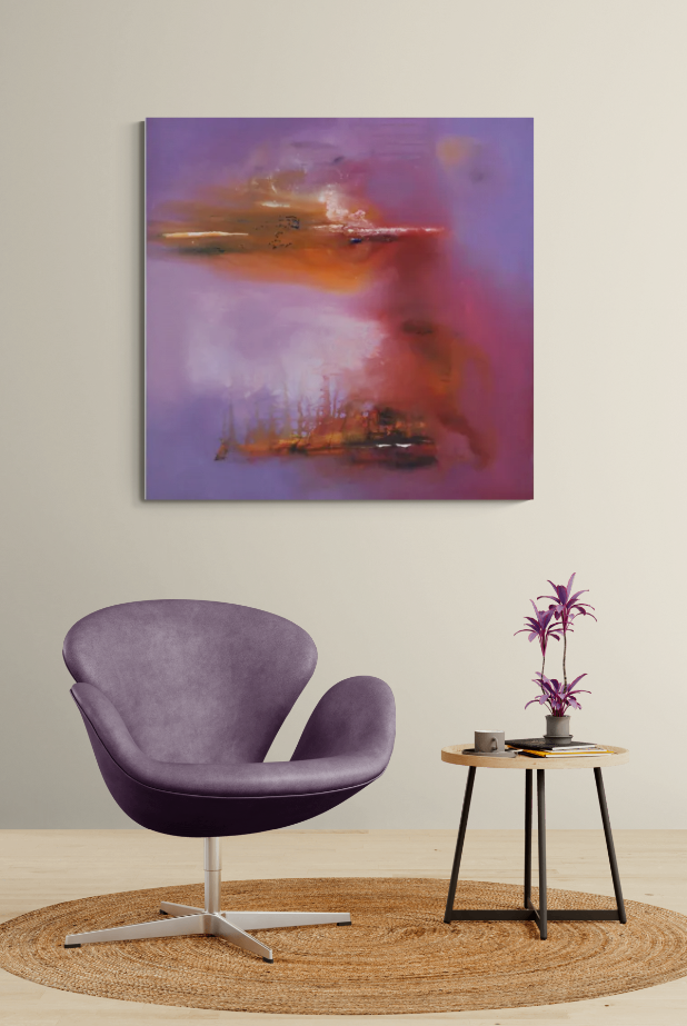 Silencio y serenidad en lila