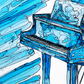 El suave y melancólico azul del piano
