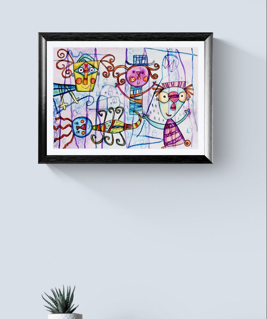 Obra de Arte Original - Purple illusion