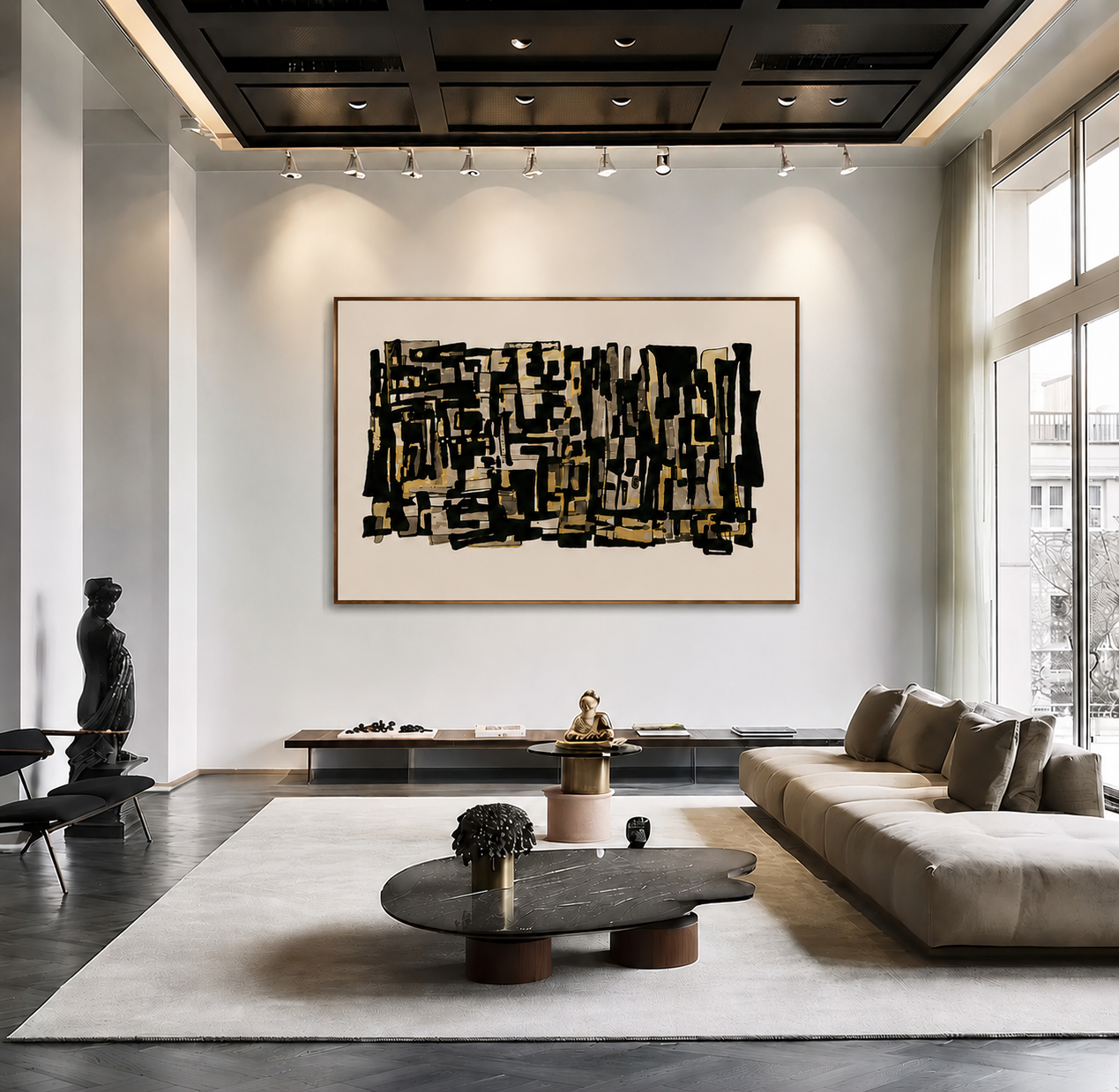 Pintura abstracta - "Cuerpos integrados"