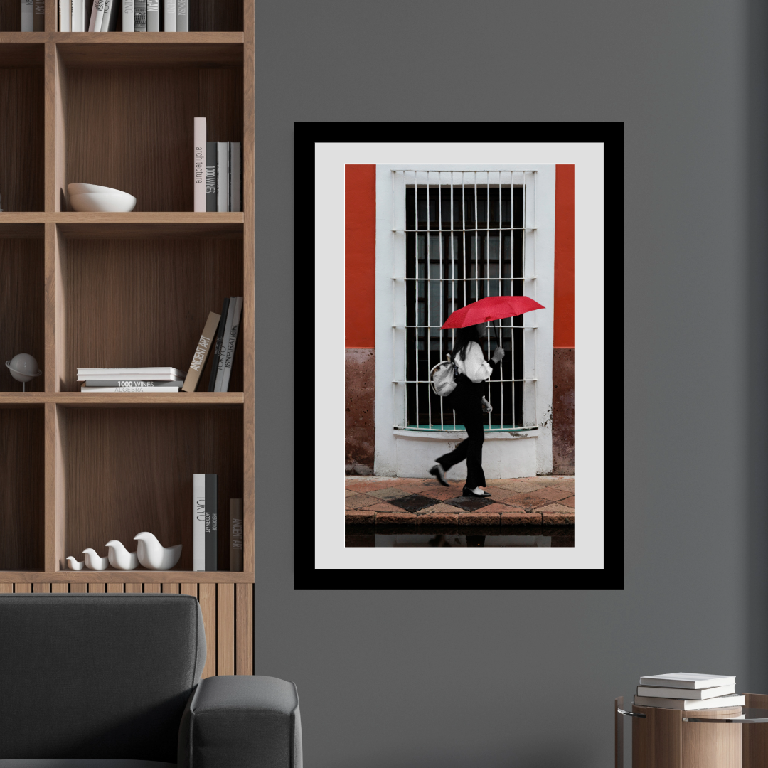 Fotografía decorativa - Chica con sombrilla
