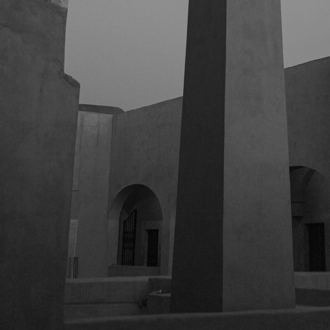 Fotografía blanco y negro - Chimenea