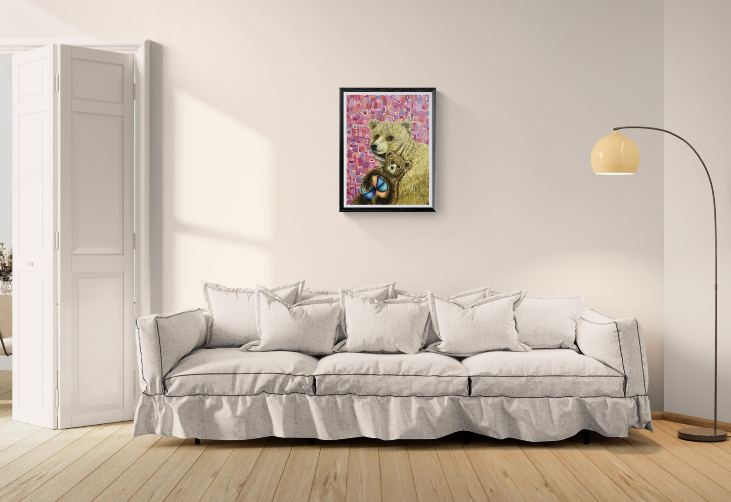 Obra de Arte Original - Jugando con la Pelota