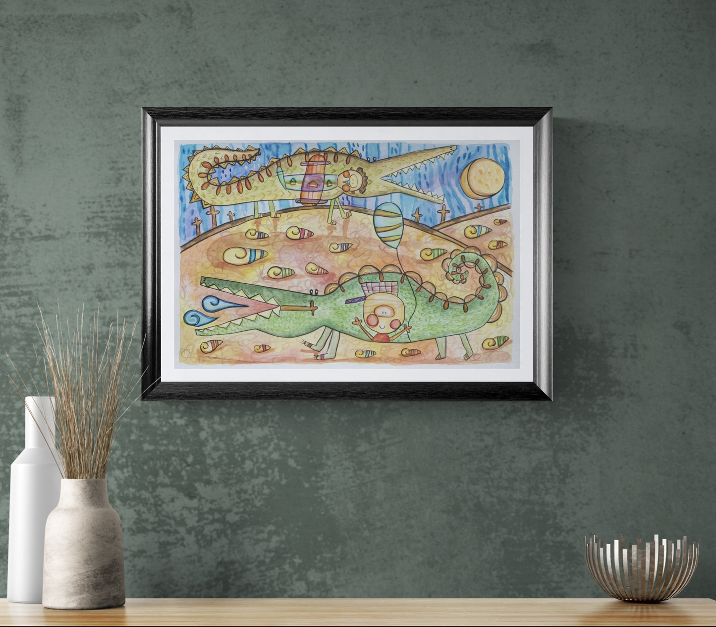 Obra de Arte Original - Juegos de Cocodrilos