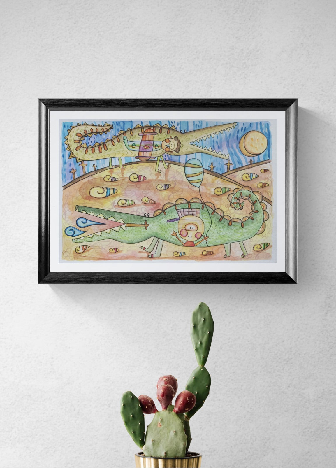 Obra de Arte Original - Juegos de Cocodrilos