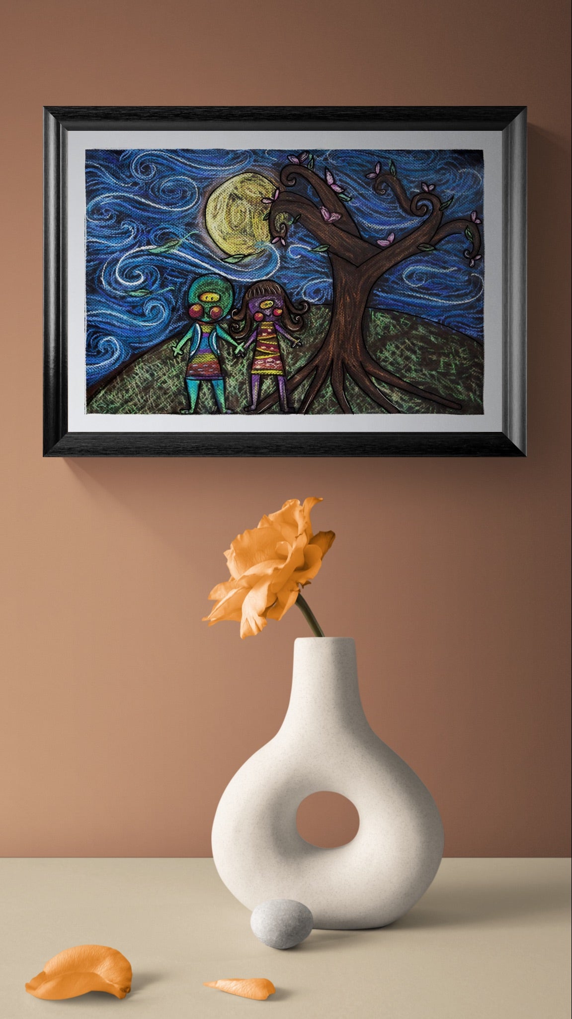 Obra de Arte Original - Los Amantes