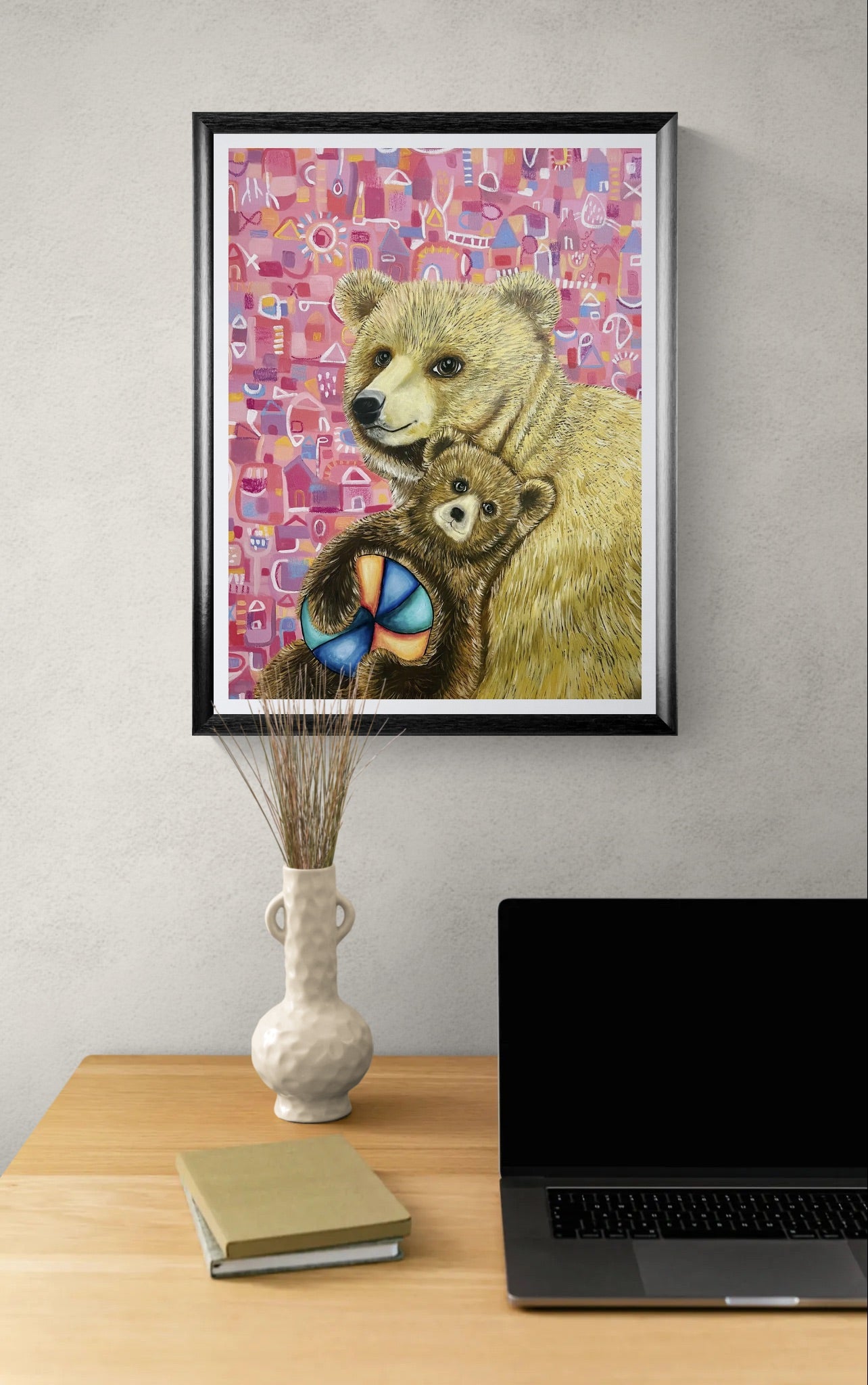 Obra de Arte Original - Jugando con la Pelota