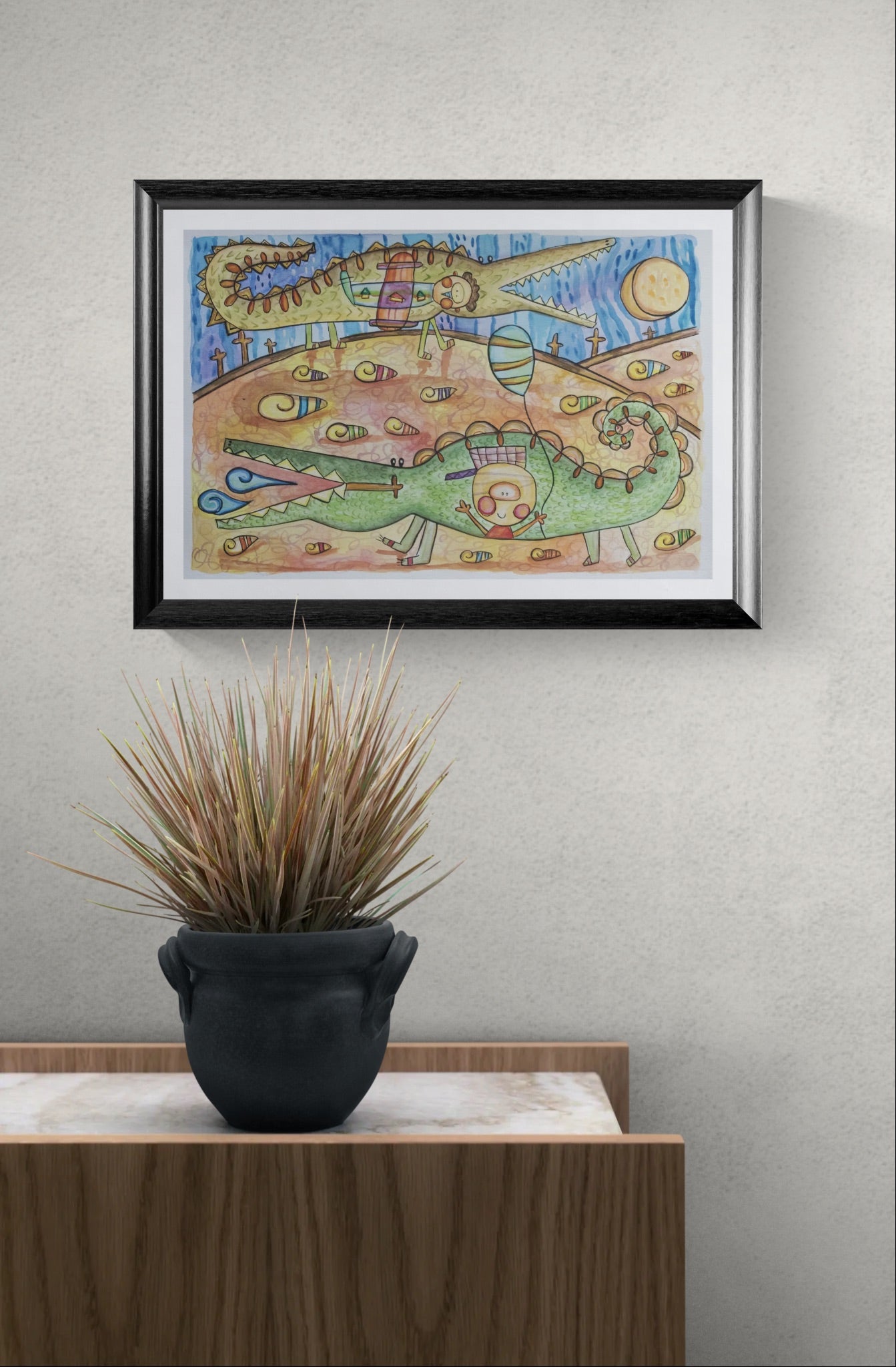 Obra de Arte Original - Juegos de Cocodrilos