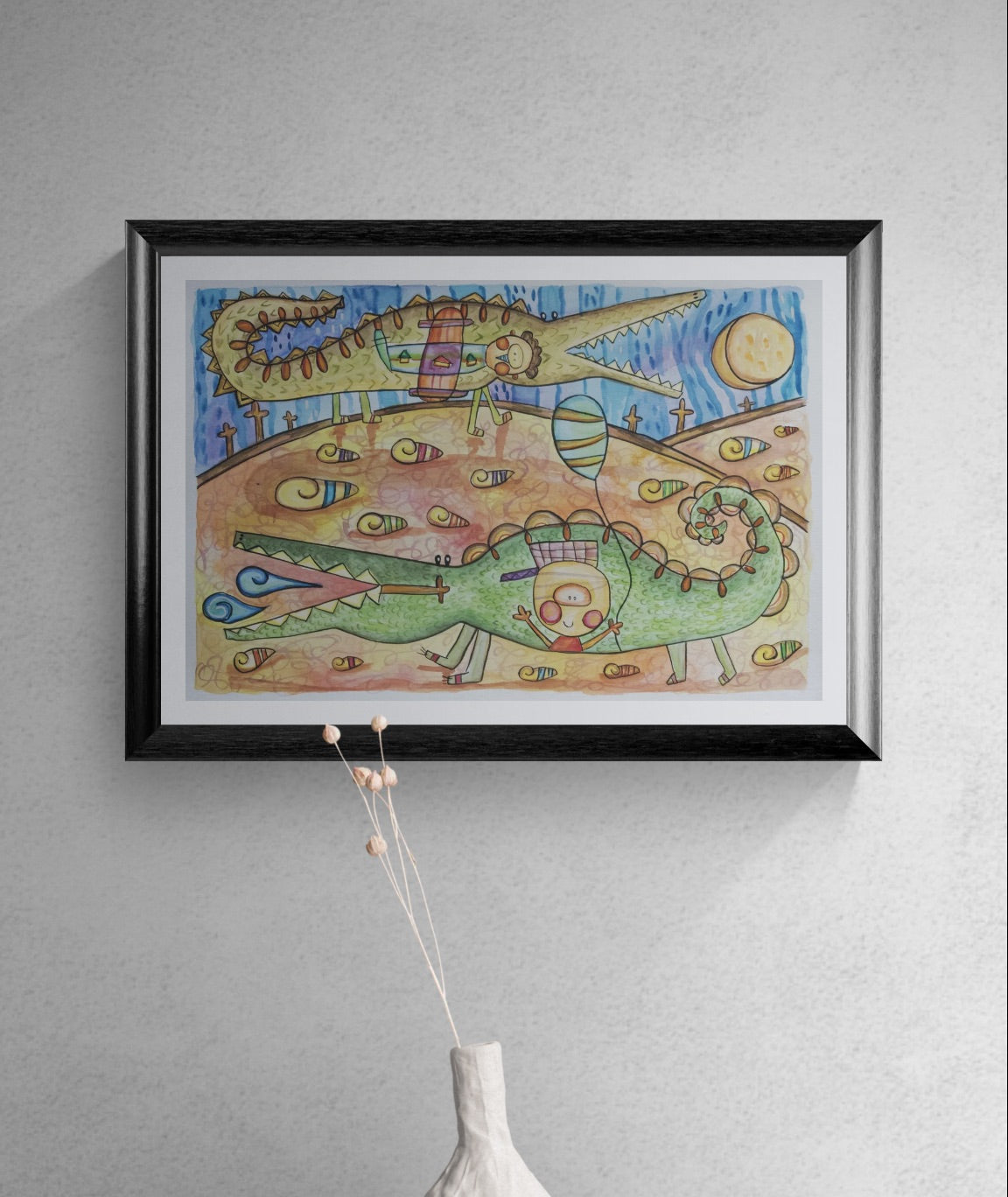 Obra de Arte Original - Juegos de Cocodrilos