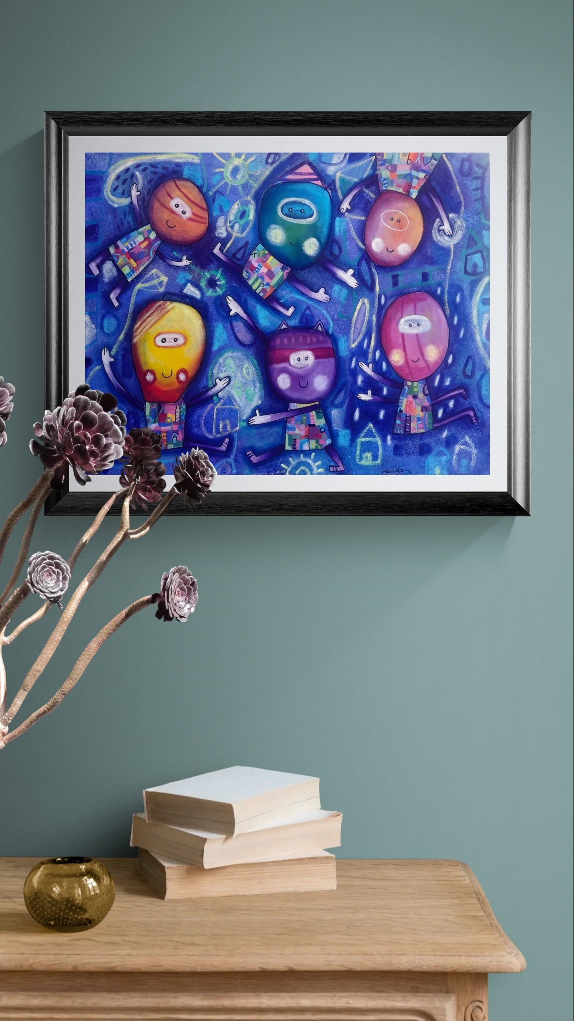 Obra de Arte Original - Juegos Nocturnos