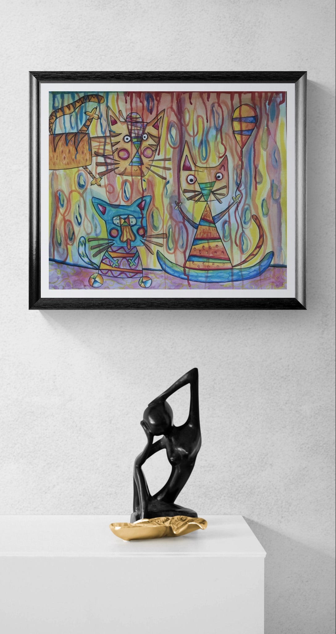 Obra de Arte Original - Los tres Chatons