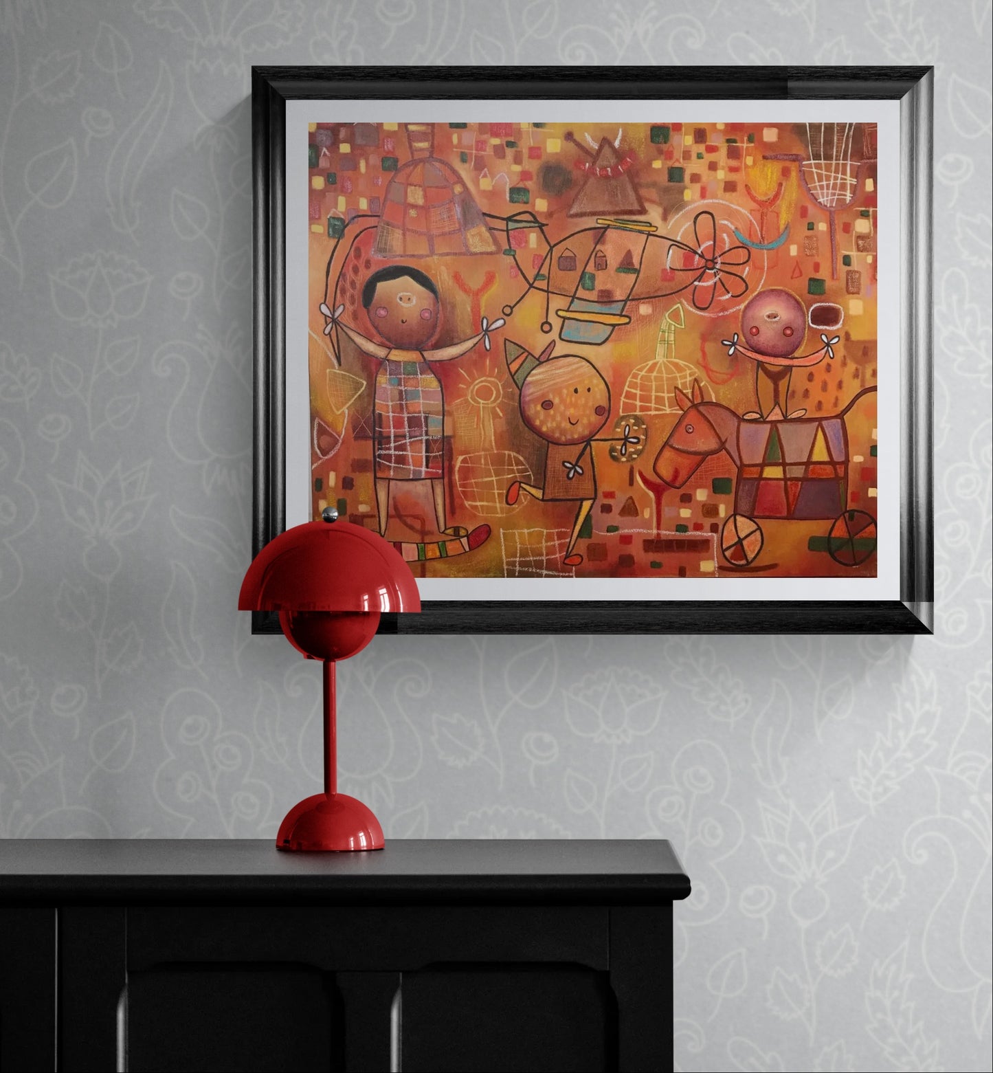 Obra de Arte Original - Mira! El avioncito
