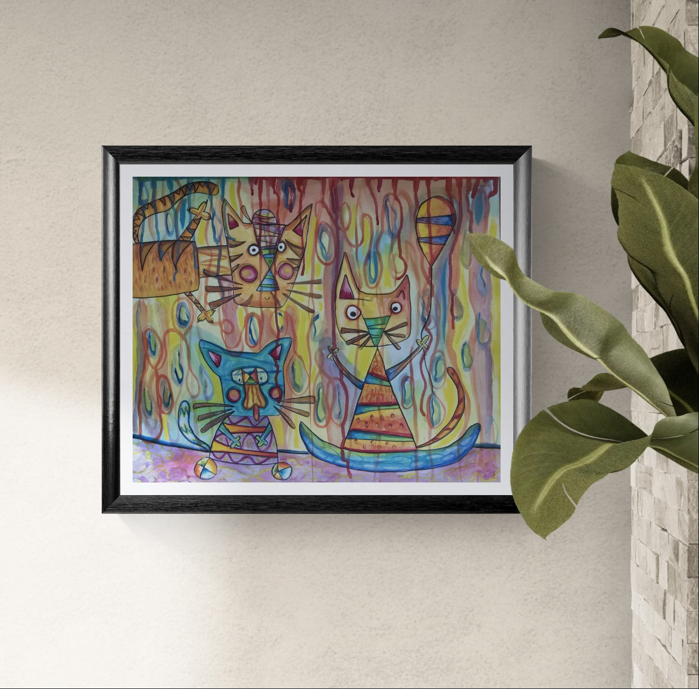 Obra de Arte Original - Los tres Chatons