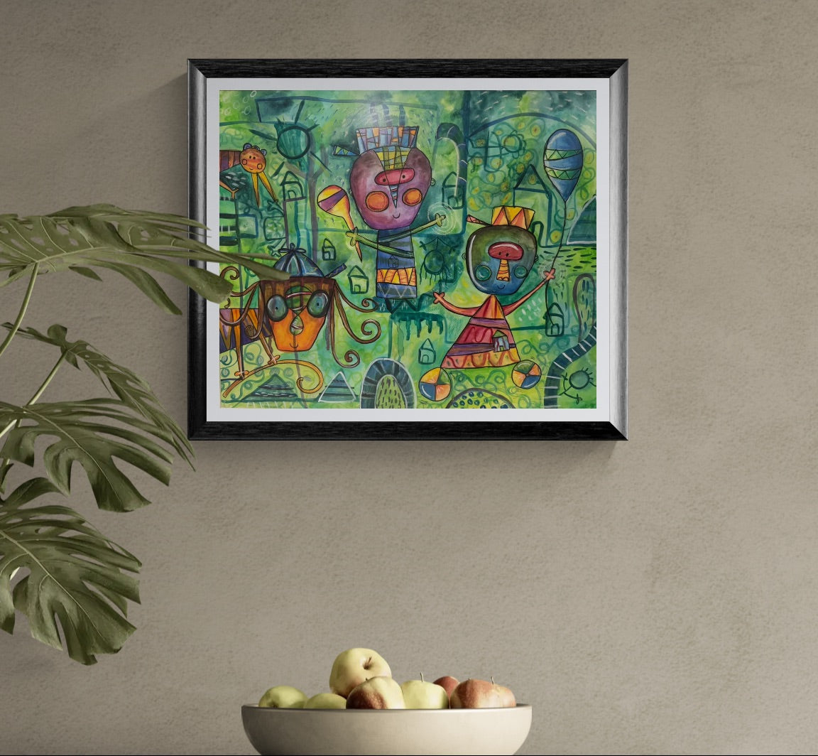 Obras de Arte Original - Maraquero en el Parque