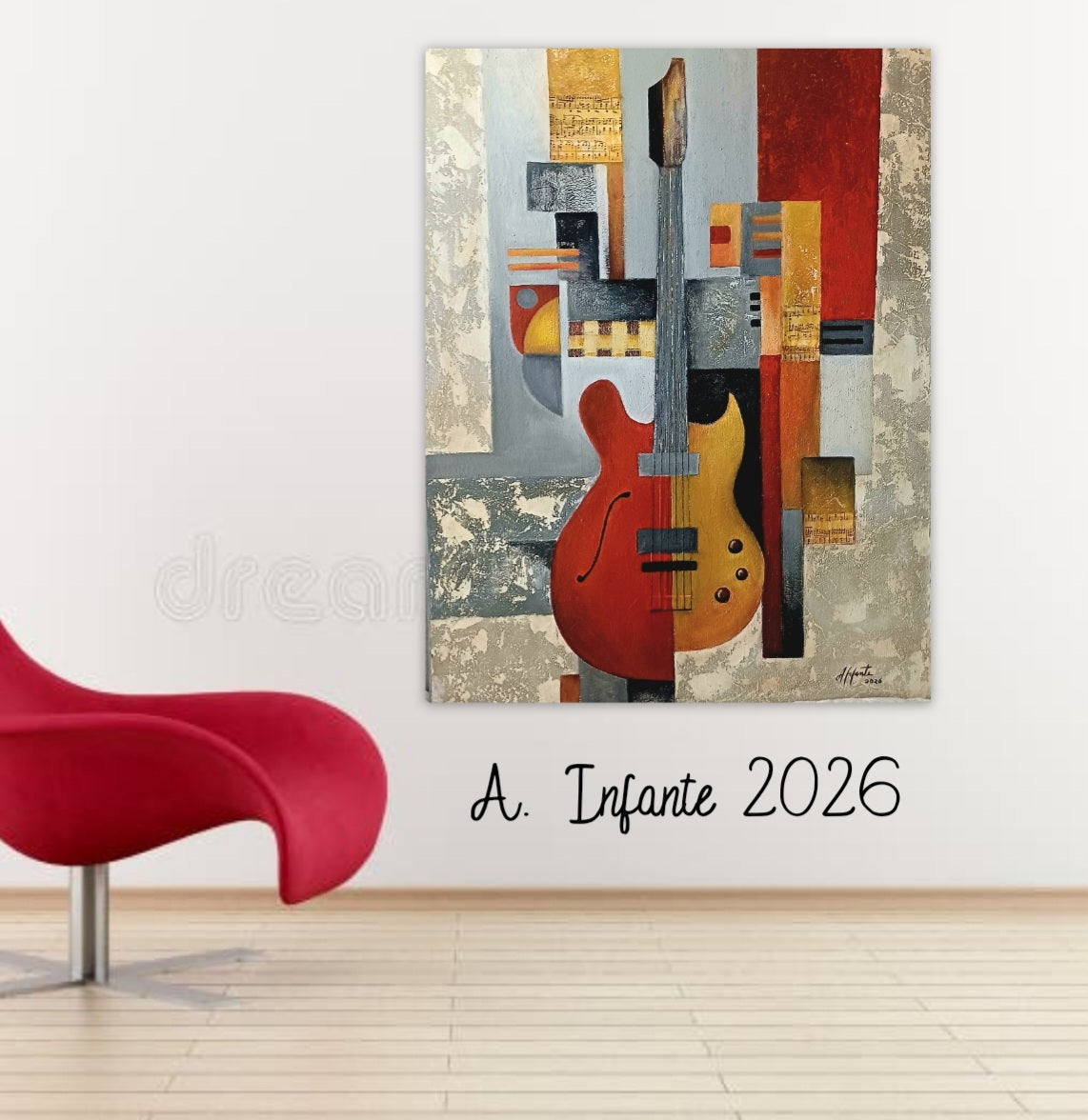 Obra de arte original - Guitarra