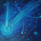 Cuadro al óleo - Cometa