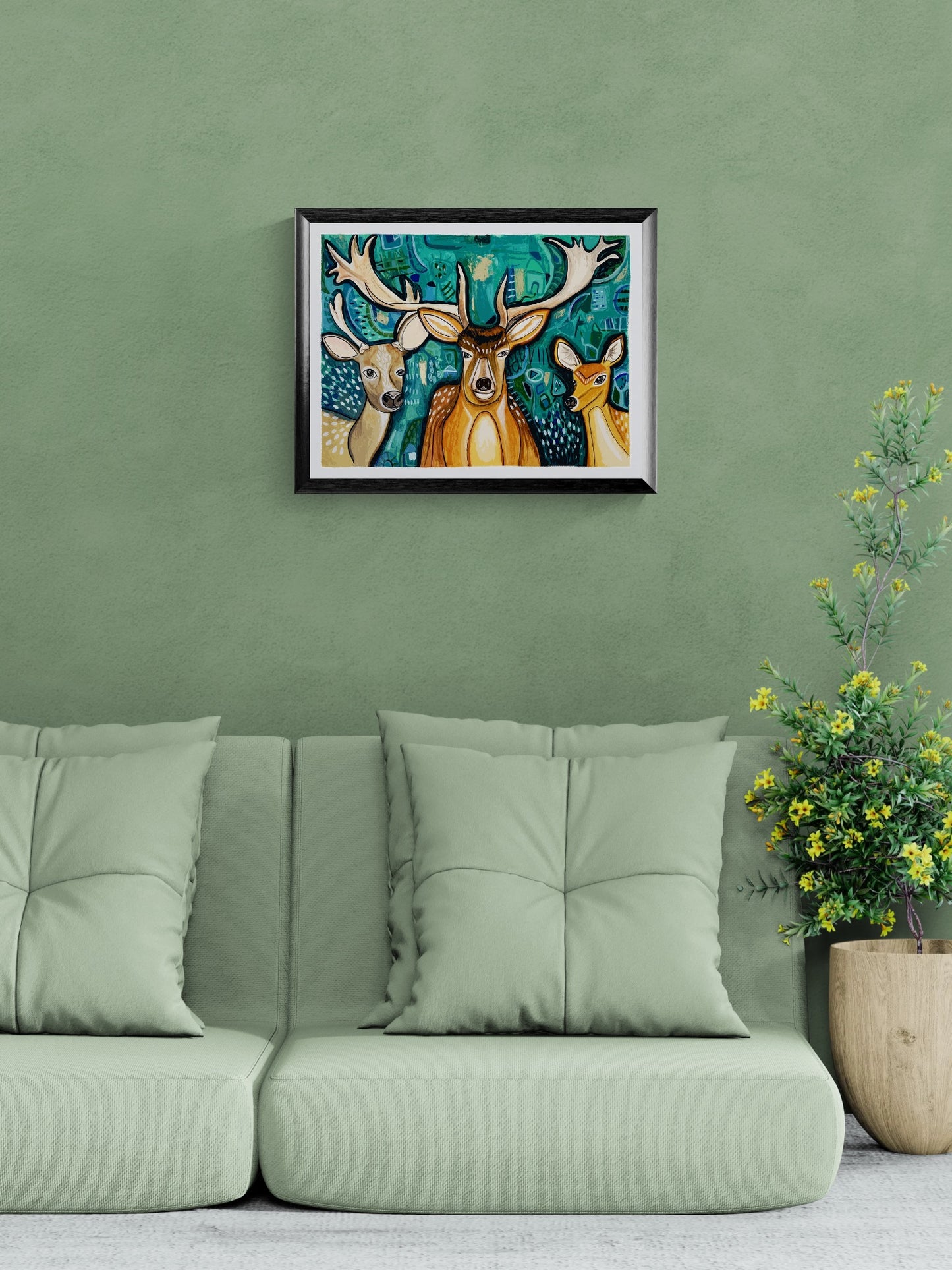 Obras de Arte Original - Queridos Venados