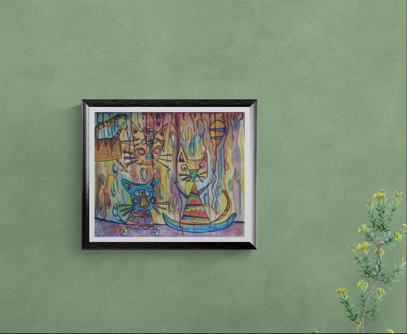 Obra de Arte Original - Los tres Chatons