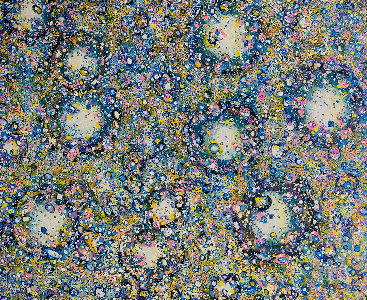 Obra de arte original- Abstracto conceptual-Quantum18-ciencia y arte