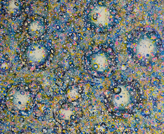 Obra de arte original- Abstracto conceptual-Quantum18-ciencia y arte