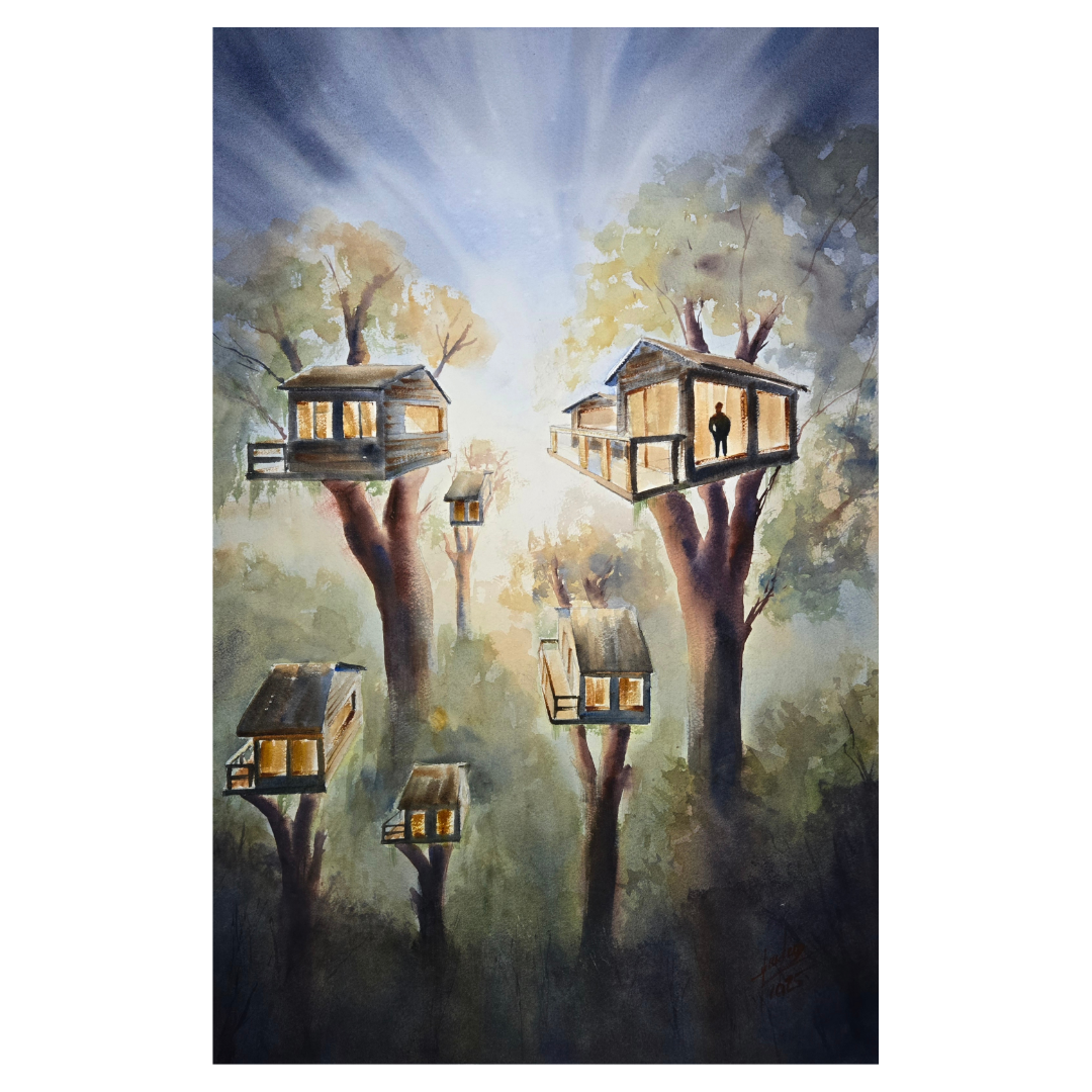 Obra de arte original - Una mente inquieta