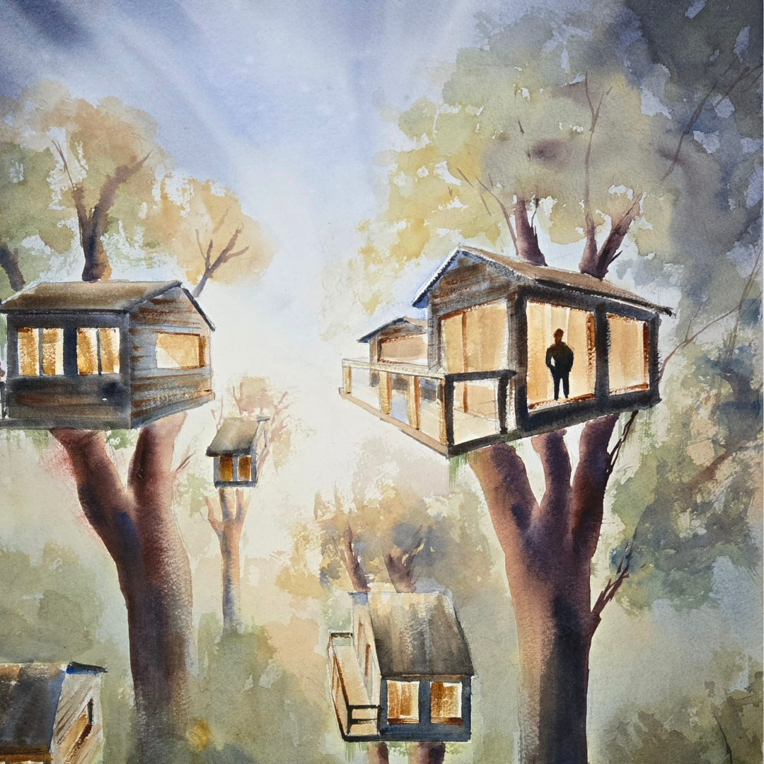 Obra de arte original - Una mente inquieta