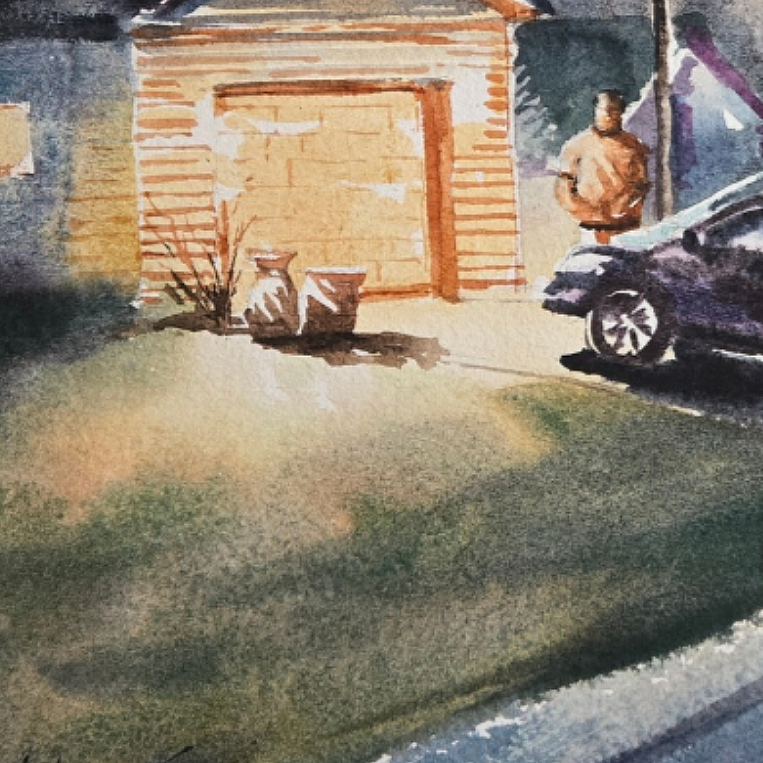 Obra de arte original - A night in Goshen Indiana