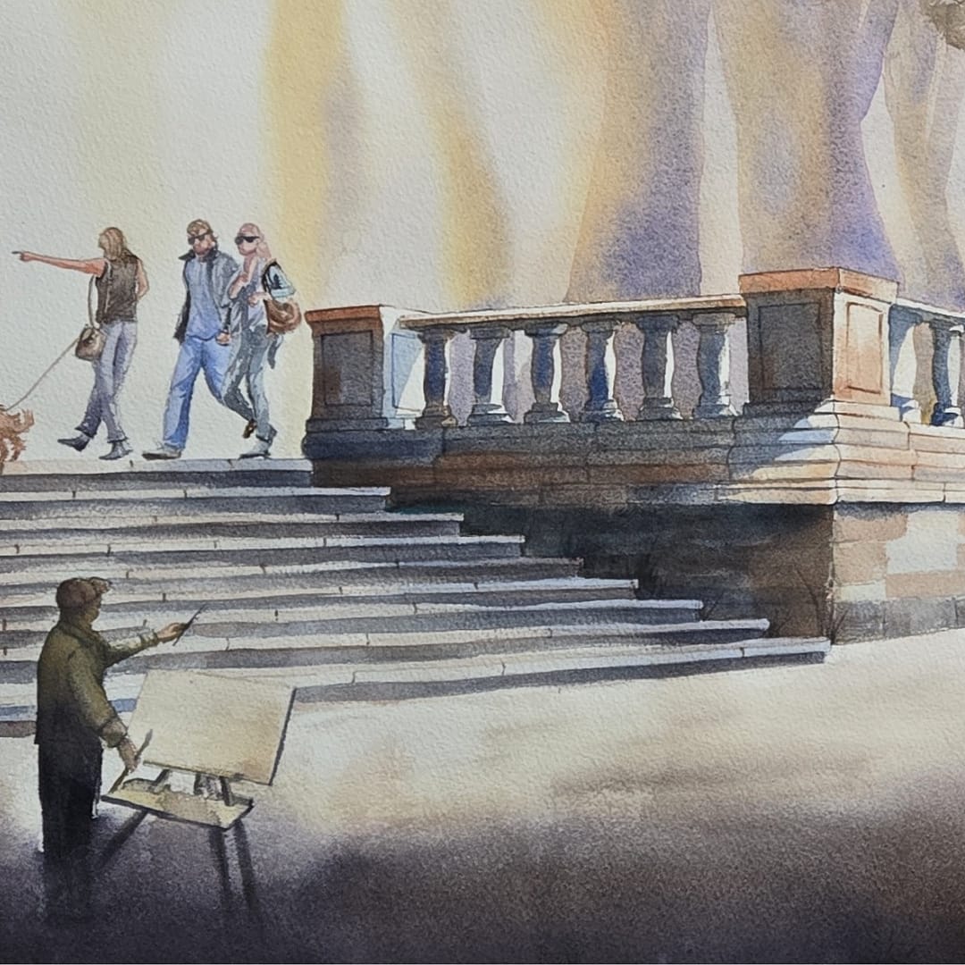 Obra de arte original - Plein Air en Chapultepec
