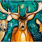 Obras de Arte Original - Queridos Venados