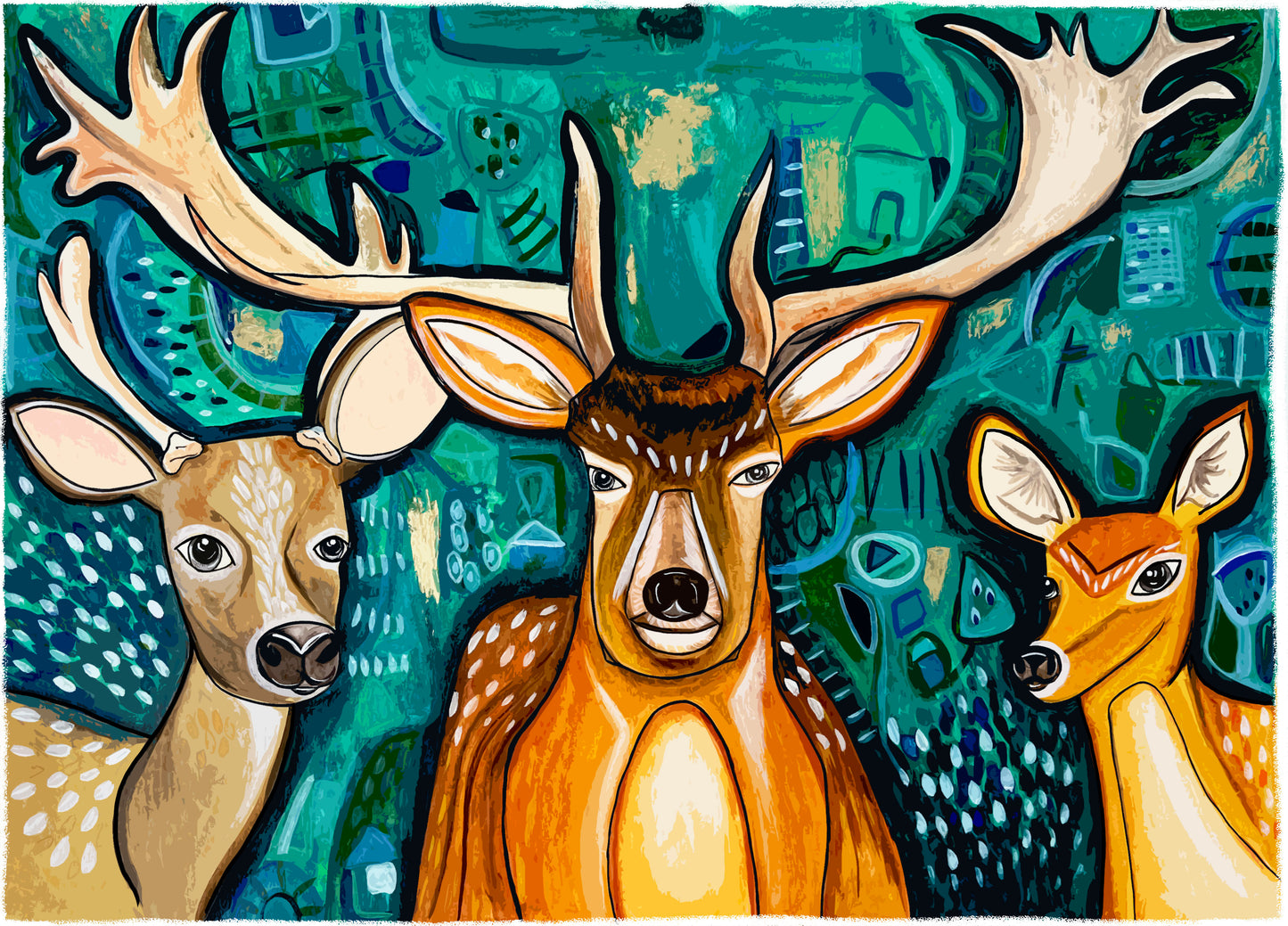 Obras de Arte Original - Queridos Venados