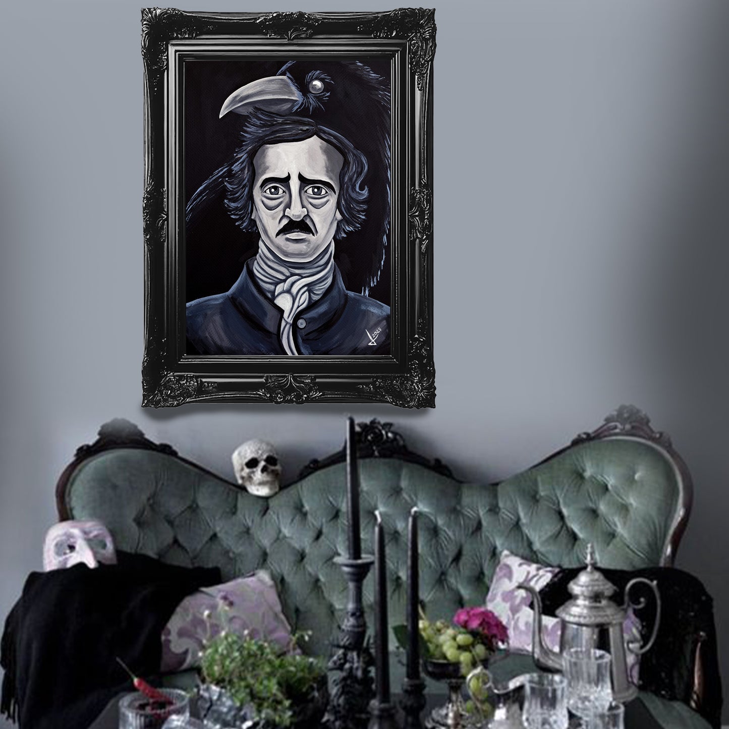 Retrato Blanco y Negro - Edgar Allan Poe