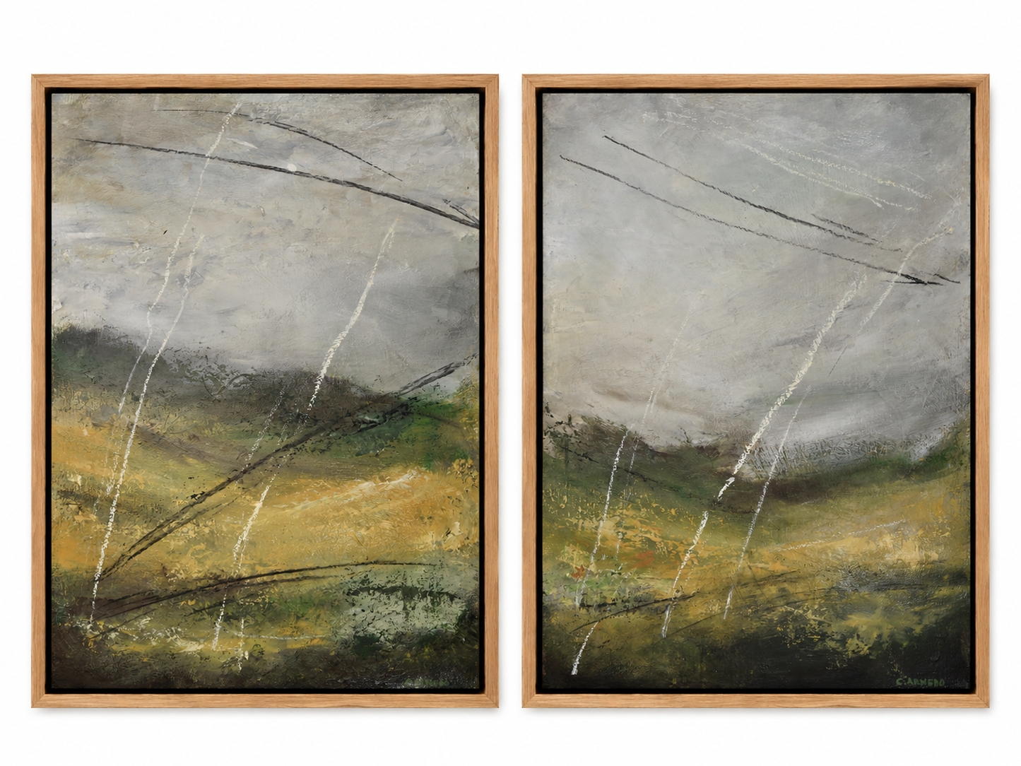 Pintura acrílica - Dentro de la tierra