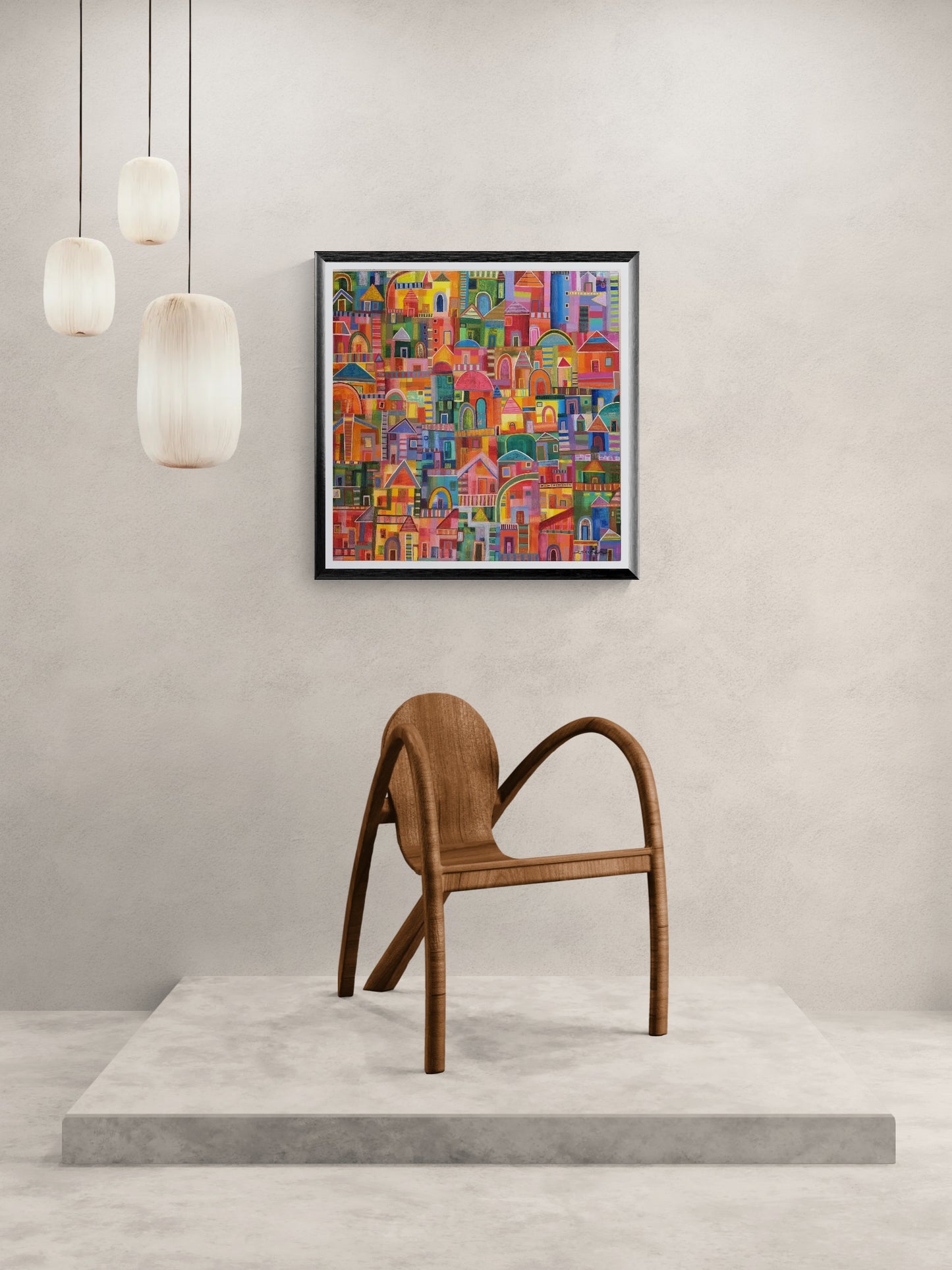 Obra de Arte Original - La Pequeña Gran Ciudad