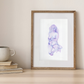 Arte para sala - Desnudo Femenino Morado