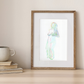 Arte para sala - Desnudo fermenino multicolor claro