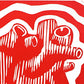 Corazón psicodélico (Rojo)
