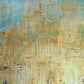 *Mar y Tierra*, en técnica mixta con encaústica, fusiona los elementos del agua y la tierra. Los tonos suaves de azul y terracota, junto con las texturas entrelazadas, representan la interacción fluida entre ambos. Las capas de cera y las marcas lineales sugieren un paisaje de memoria natural y profunda.
